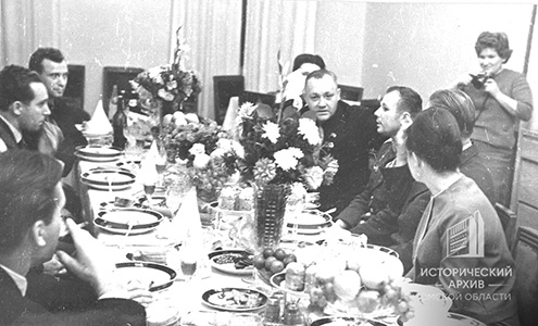 Торжественный обед в честь первого космонавта